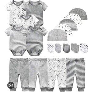 Kiddiezoom Unisex Baby Layette Essentials Giftset Clothing Set 19-Piece Size 6M